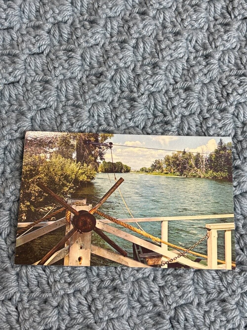 View from Menor's Ferry Moose Wyoming Postcard